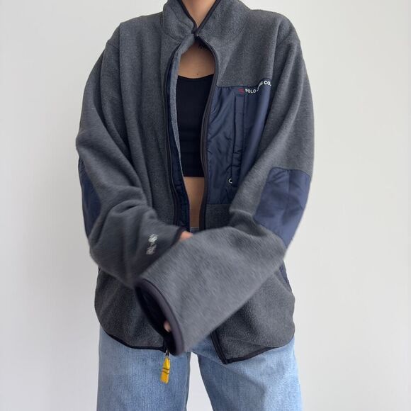 Vintage Polo Ralph Lauren Jeans Fleece Jacket - Picture 3 of 13